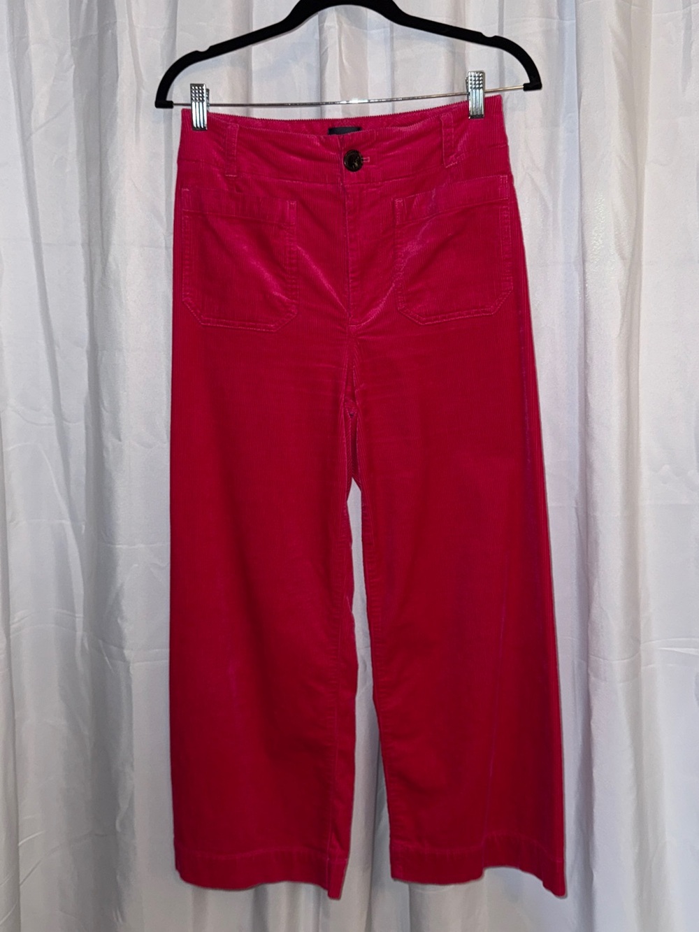 Anthropologie Wide-Leg Jeans in Bright Pink